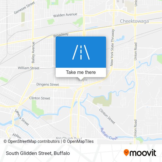 Mapa de South Glidden Street