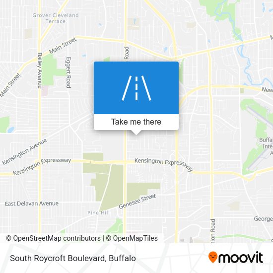 South Roycroft Boulevard map