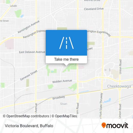 Mapa de Victoria Boulevard