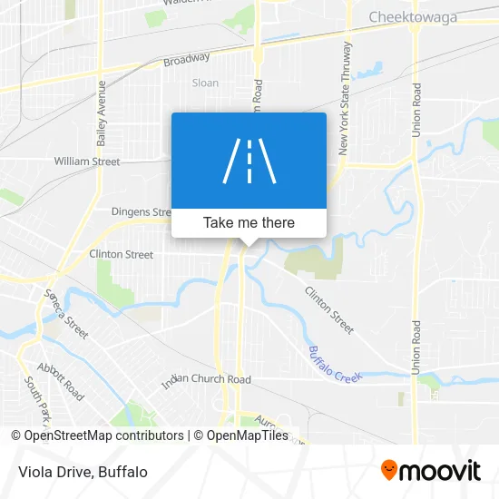 Viola Drive map