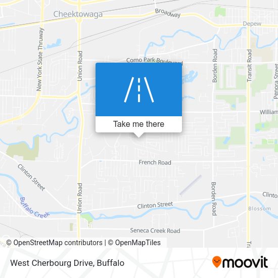 West Cherbourg Drive map