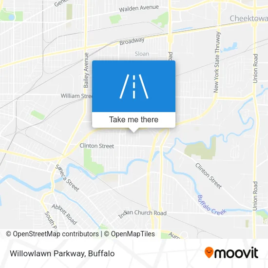 Mapa de Willowlawn Parkway