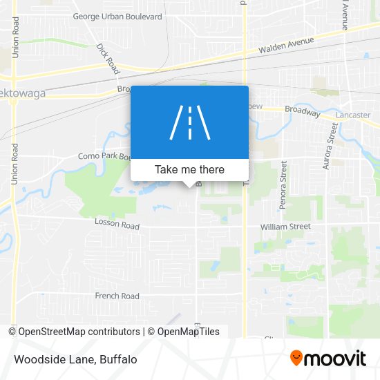 Mapa de Woodside Lane