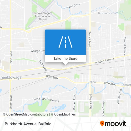 Mapa de Burkhardt Avenue