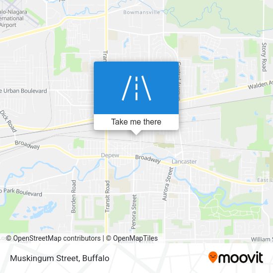 Muskingum Street map