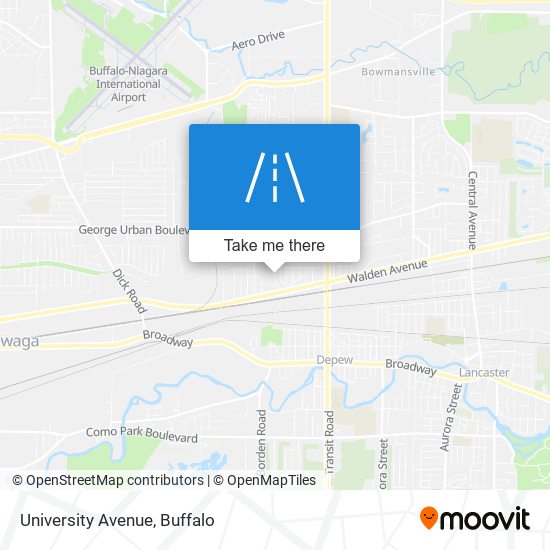 University Avenue map