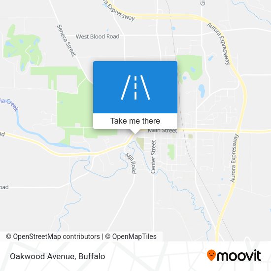 Mapa de Oakwood Avenue