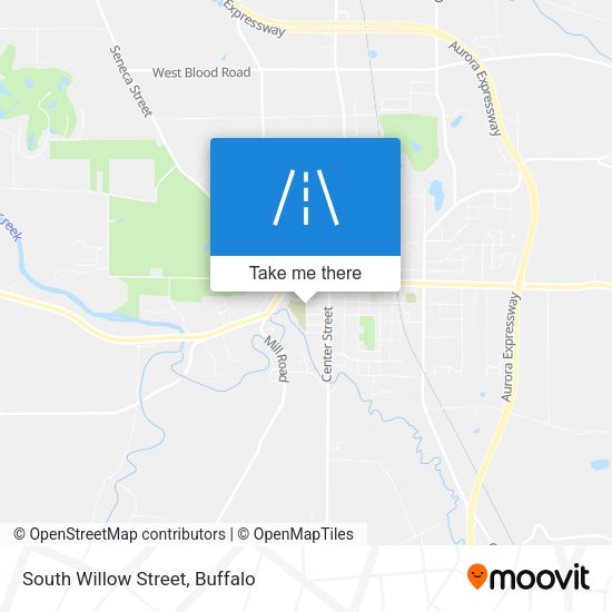 South Willow Street map