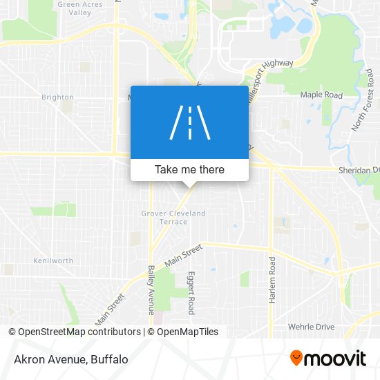Akron Avenue map