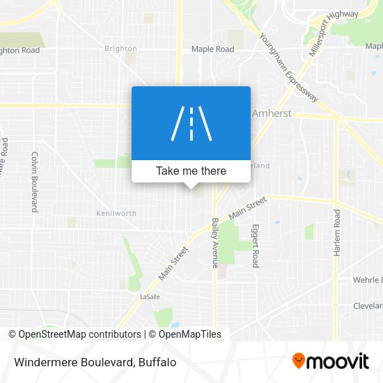 Windermere Boulevard map