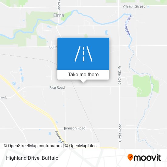 Mapa de Highland Drive