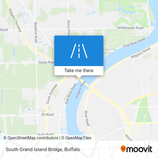 South Grand Island Bridge map