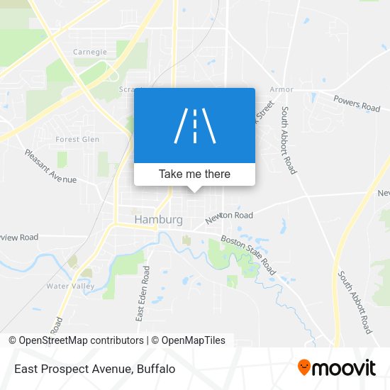 East Prospect Avenue map