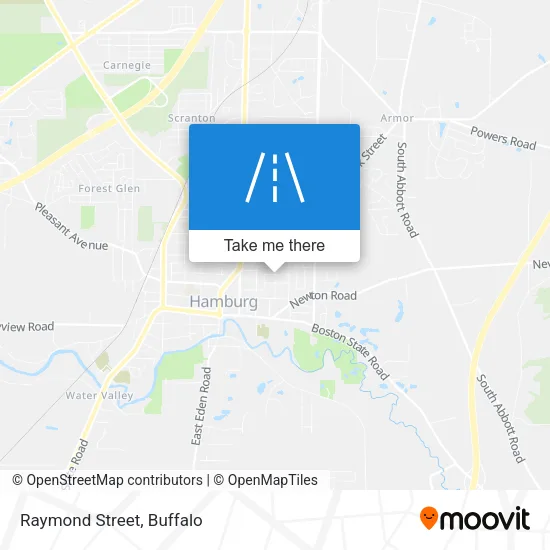 Raymond Street map