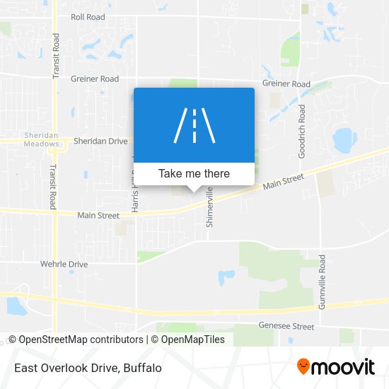 Mapa de East Overlook Drive