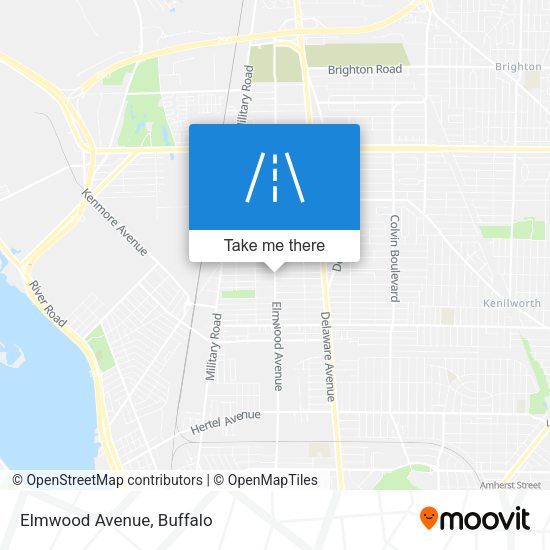 Mapa de Elmwood Avenue