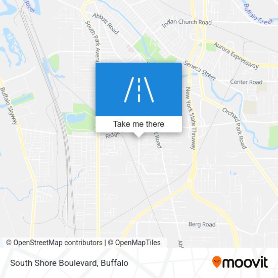 South Shore Boulevard map