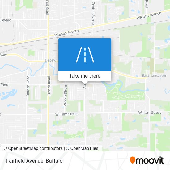 Fairfield Avenue map