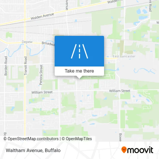 Waltham Avenue map