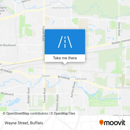 Wayne Street map