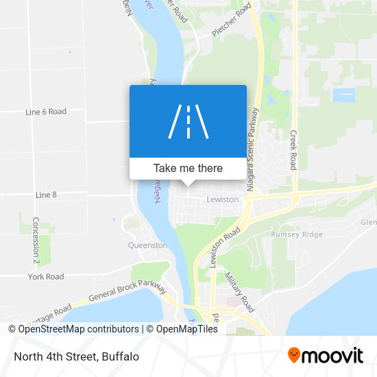 Mapa de North 4th Street