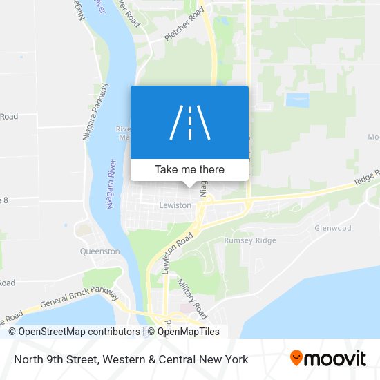 Mapa de North 9th Street