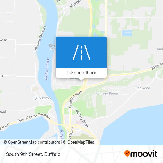 Mapa de South 9th Street