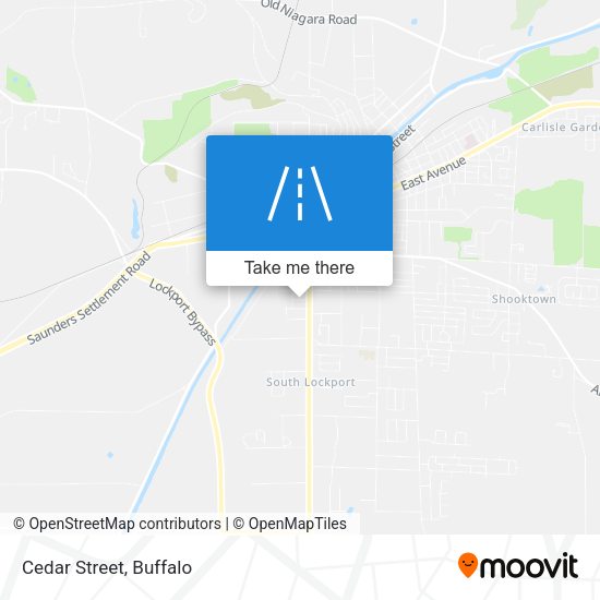 Mapa de Cedar Street