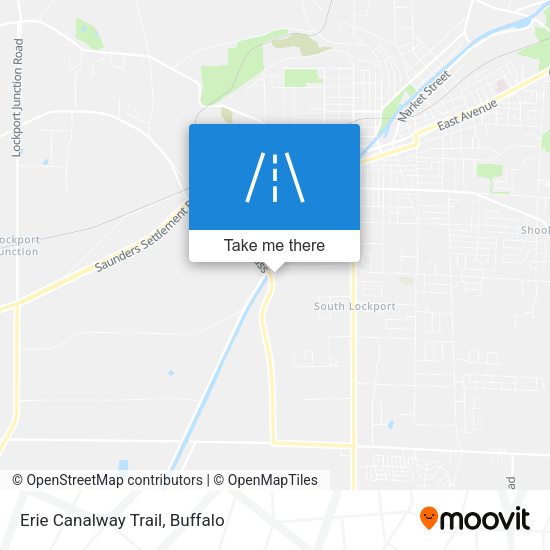Mapa de Erie Canalway Trail