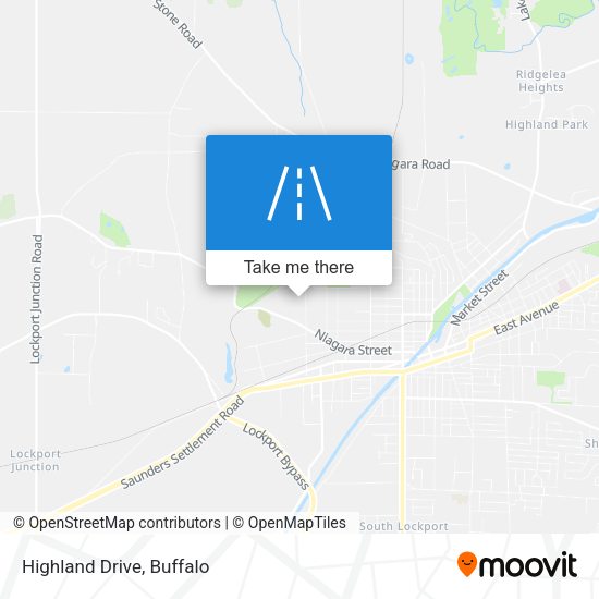 Mapa de Highland Drive