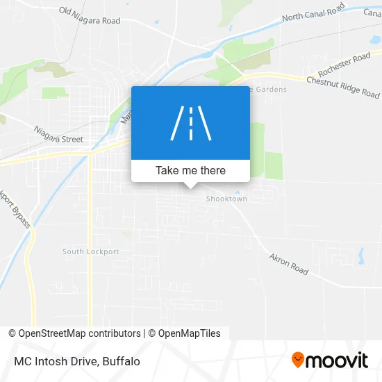 MC Intosh Drive map