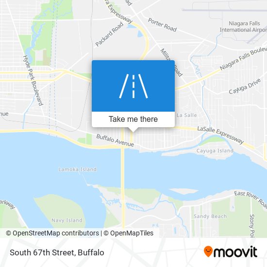 South 67th Street map