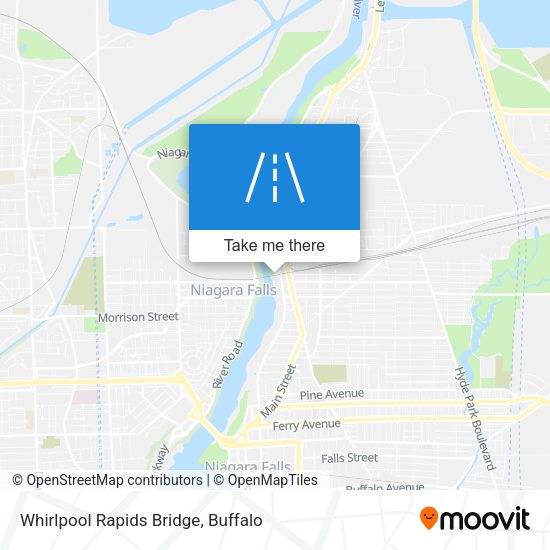 Mapa de Whirlpool Rapids Bridge