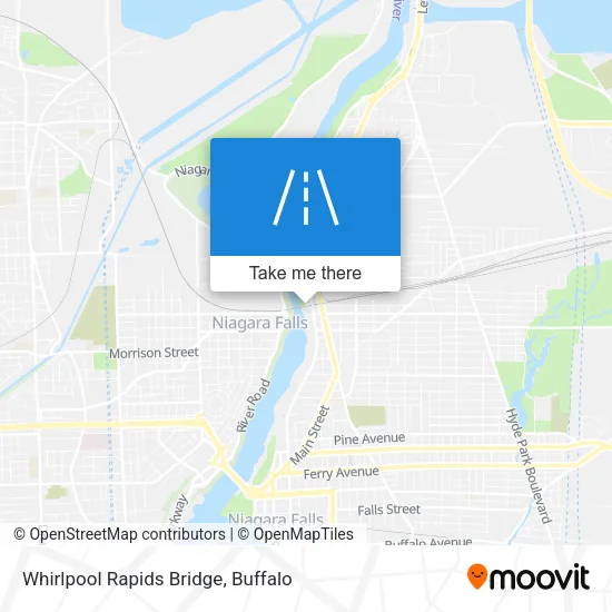 Whirlpool Rapids Bridge map