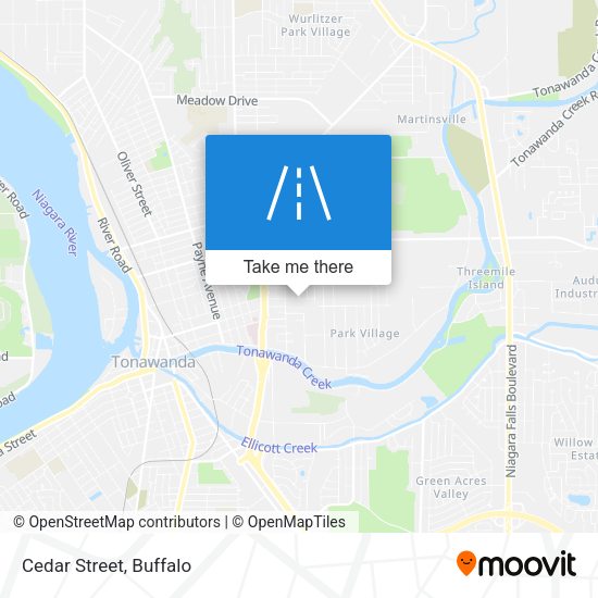 Mapa de Cedar Street