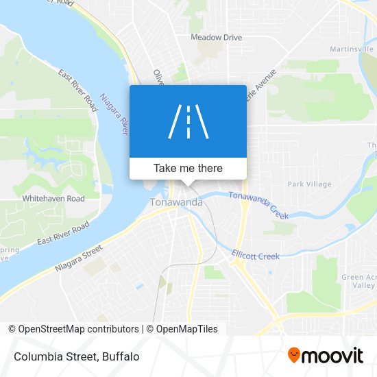 Mapa de Columbia Street