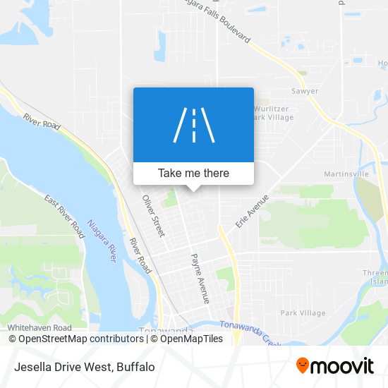 Jesella Drive West map