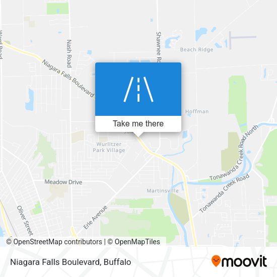 Niagara Falls Boulevard map