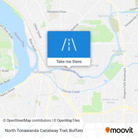 North Tonawanda Canalway Trail map