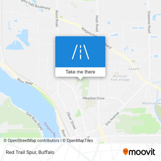 Mapa de Red Trail Spur