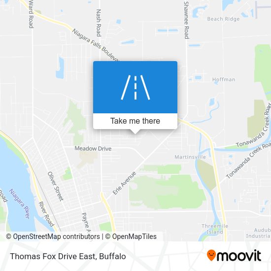 Mapa de Thomas Fox Drive East