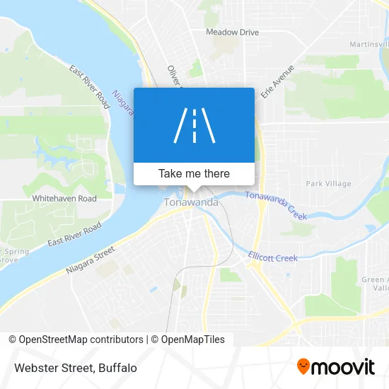 Webster Street map
