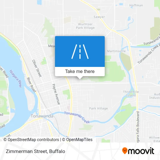 Zimmerman Street map