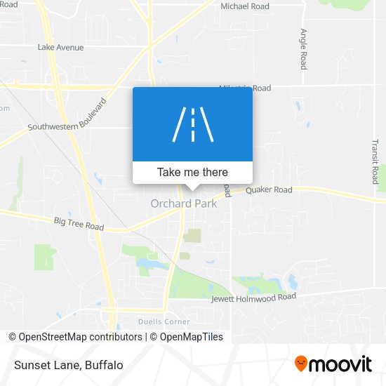 Mapa de Sunset Lane