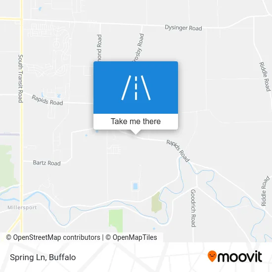 Spring Ln map