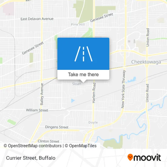 Currier Street map