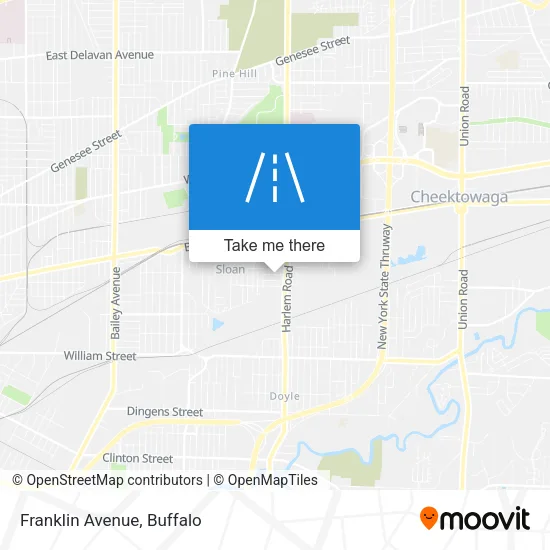 Franklin Avenue map