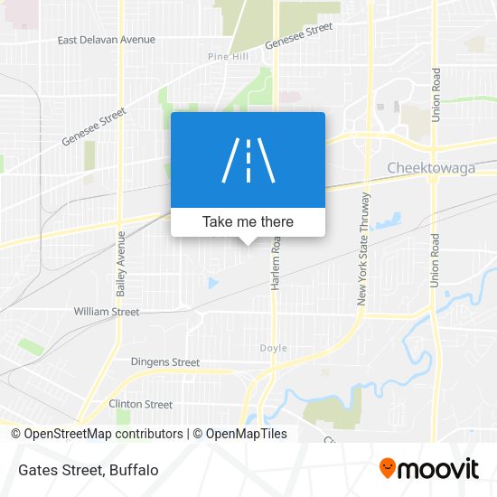 Mapa de Gates Street