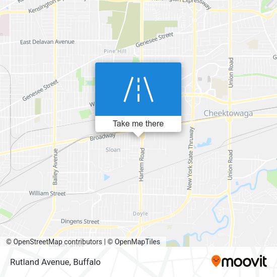 Mapa de Rutland Avenue