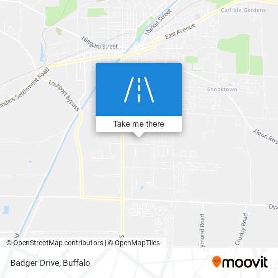 Badger Drive map